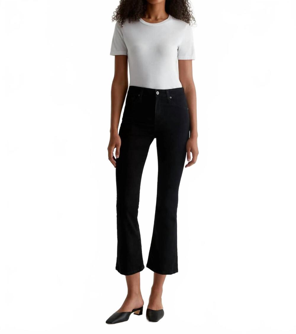 NEW AG JEANS farrah boot crop mid-rise jeans in alchemy